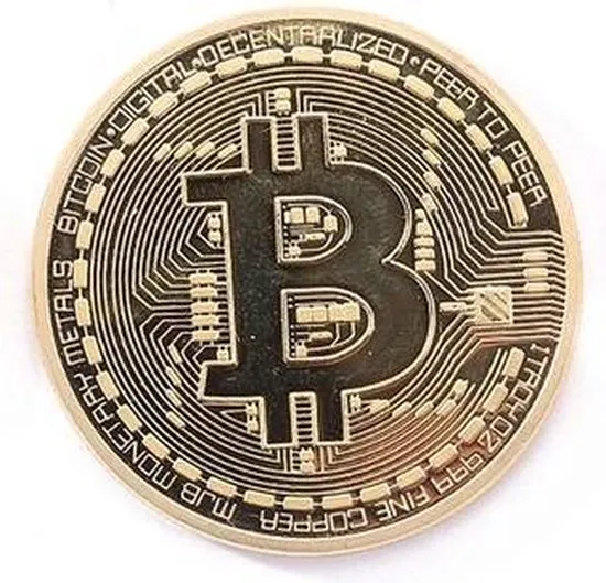 Gouden Bitcoin Munt - ø 40mm