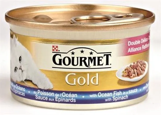 Gourmet Gold Luxe Mix Zeevis/Spinazie 85 gr - 24 stuks