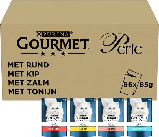 Gourmet Perle - Kattenvoer - Land en Zee - 96 x 85 gram