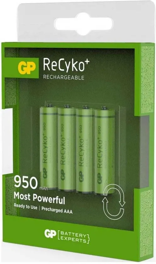 GP ReCyko+ AAA Oplaadbare Batterijen 950 mAh - 4 stuks
