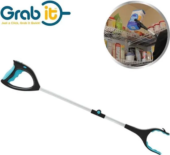 Grab It Grijparm Ratcheting tool, pick up-tool Opvouwbare grijper met led-light en magneet - Grijper - Grijphulp