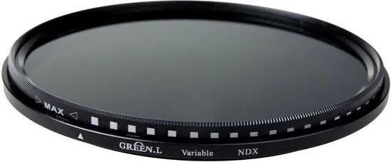 GreenL Variabel ND grijsfilter ND2-400 - 62mm
