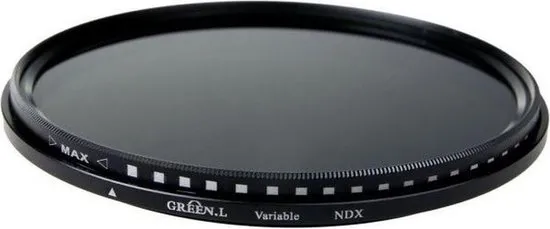 GreenL Variabel ND grijsfilter ND2-400 - 67mm