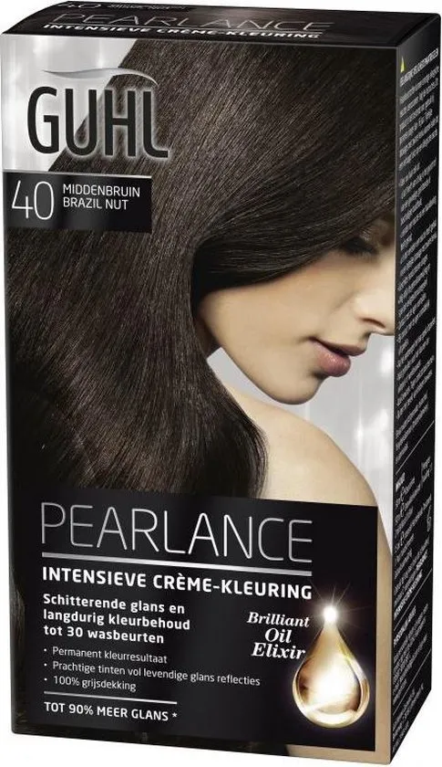 Guhl Pearlance Intensieve Crème-Haarkleuring 40 Middenbruin Brazil Nut