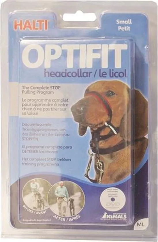 Halti OptiFit Headcollar - Hond - Anti trekhalsband - Maat S - Voor West Highland Terriër, Jack Russell, Yorkshire Terriër, Border Terriër