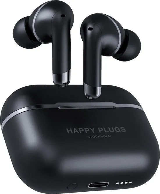 Happy Plugs Hoofdtelefoon AIR 1 ANC true wireless zwart