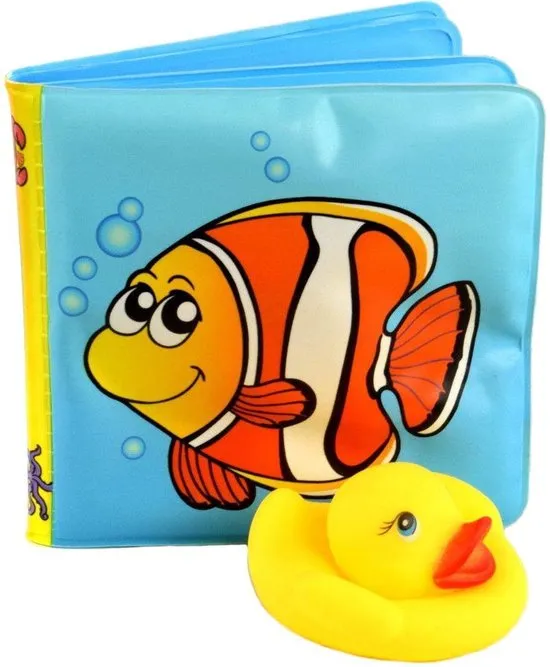 Happy World Piepboekje Met Eend - Baby Water badspeelgoed - Peuter Kleuter Speelgoed