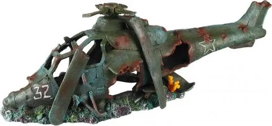 Helikopter aquarium ornament 74,5x22,5x25cm