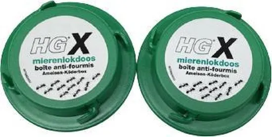 HGX mierenlokdoos - 2 stuks - effectieve bestrijdingsmiddel