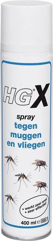 HGX tegen muggen en vliegen - 400ml - werkt zeer snel