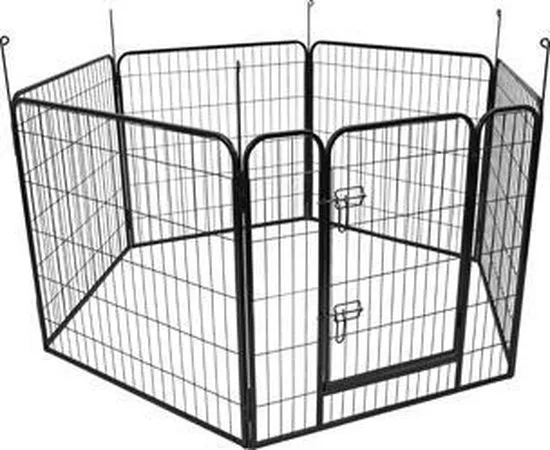 hondenkennel Zecta zwart 162x140x80CM