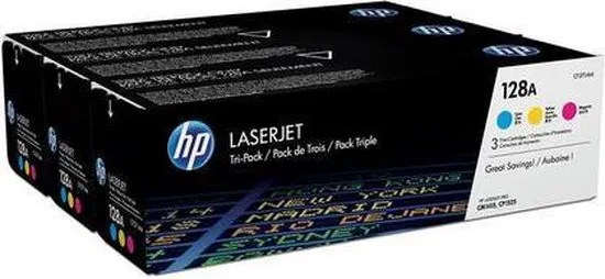 HP 128A Tri-pack - Tonercartridge