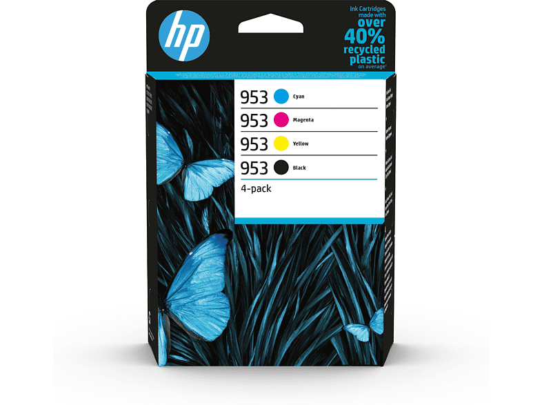 HP 953 4-pack Zwart/kleur