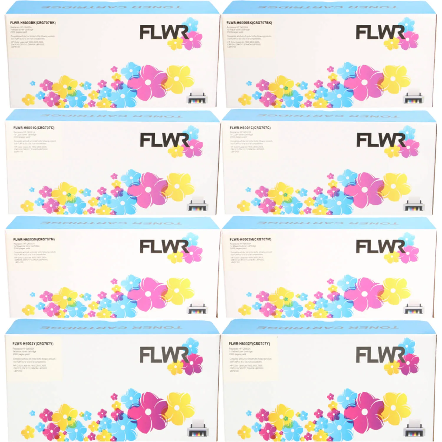 Huismerk Hp 124a Multipack (2 Sets) Zwart En Kleur Toner