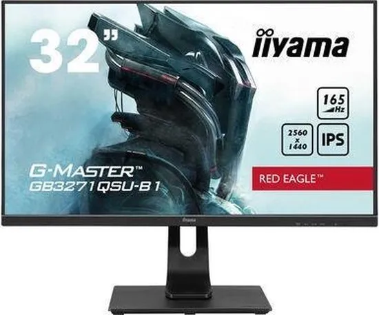 iiyama G-MASTER GB3271QSU-B1 computer monitor 80 cm (31.5") 2560 x 1440 Pixels Wide Quad HD LED Zwart
