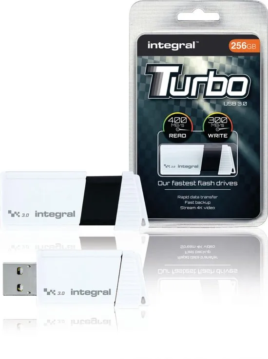 Integral TURBO USB flash drive 256 GB USB Type-A 3.2 Gen 1 (3.1 Gen 1) Wit