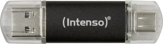 Intenso Twist Line USB-stick 64 GB USB-A, USB-C, USB 3.1 Gen 1 Antraciet 3539490
