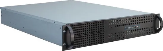 Inter-Tech 2U-2129N Rack Zwart, Zilver