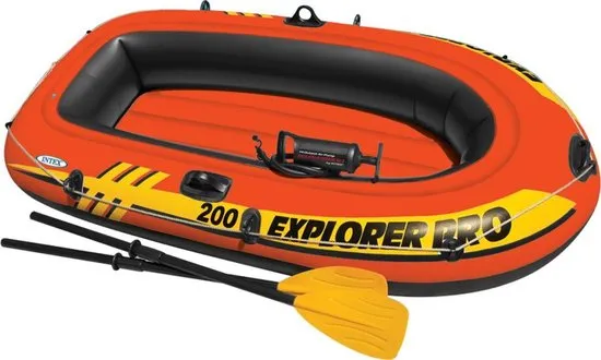 Intex Explorer Pro 200 Set - Opblaasboot - Mét peddels en pomp