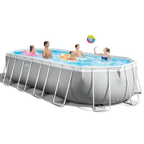 Intex Opzetzwembad Met Pomp 26798gn Prism 610 X 305 Cm Grijs
