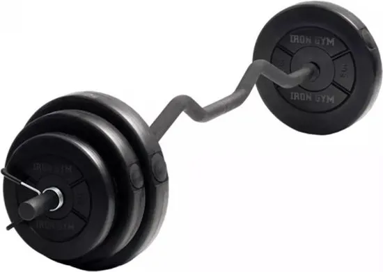 Iron Gym Verstelbare Curlbar Set Curl Bar Curlstang - Halter