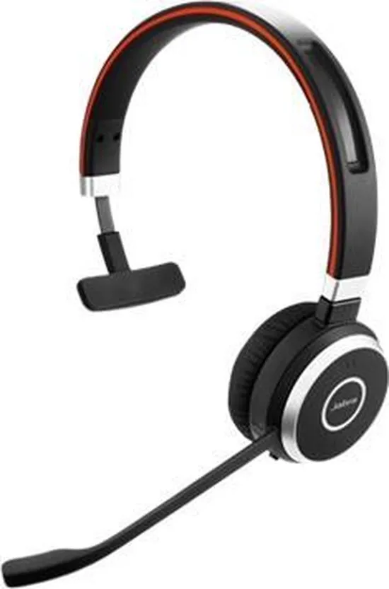 Jabra Evolve 40 MS Mono Headset Hoofdband Zwart