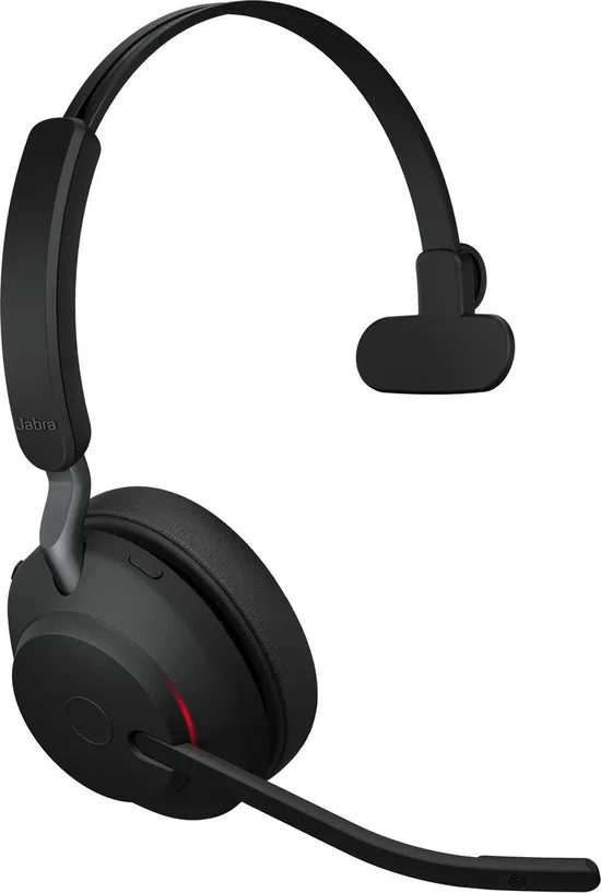 Jabra Evolve2 65 UC Mono + Stand - Bluetooth Headset - met standaard - op oor - omkeerbaar - draadloos - USB-C