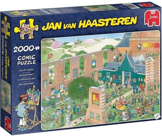 Jan van Haasteren De Kunstmarkt puzzel - 2000 stukjes