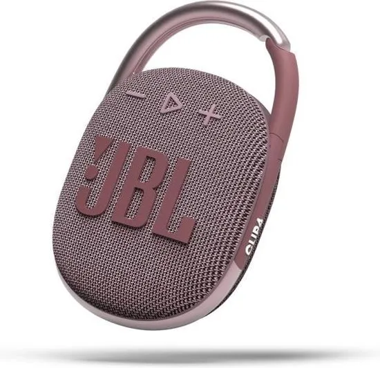 JBL Clip 4 Roze - Draagbare Bluetooth Mini Speaker