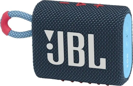 JBL Go 3 Blauw/Paars - Draadloze Bluetooth Mini Speaker