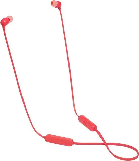 JBL T115BT Rood - Draadloze in-ear oordopjes