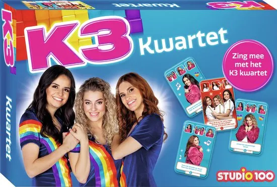 K3 kaartspel - Kwartet - 36 kaarten
