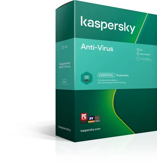 Kaspersky Anti-Virus 1-PC 1 jaar