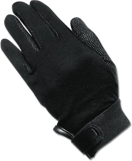 Katoenen handschoenen XS zwart basic