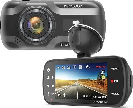 KENWOOD DRV-A501W 16gb Wifi GPS Quad HD dashcam