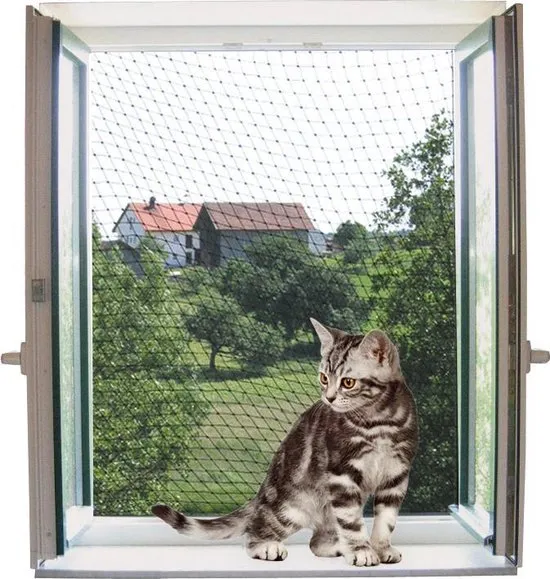 Kerbl Kattenbeschermingsgaas - 4x3 M Transparant