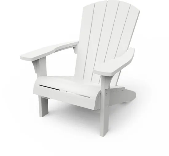 Keter Troy Adirondack Tuinstoel - 81x80x96,5cm - Wit