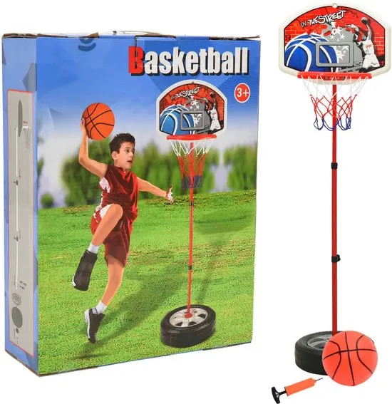 Kinderbasketbalset verstelbaar 120 cm