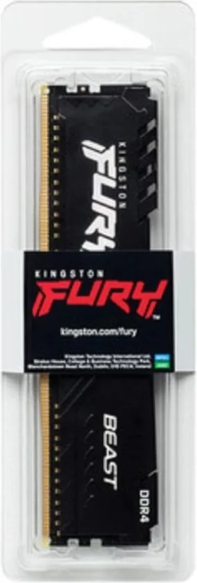 Kingston FURY Beast 32 GB 3200 MHz DDR4 CL16 Desktop Geheugen Enkele Stick KF432C16BB/32