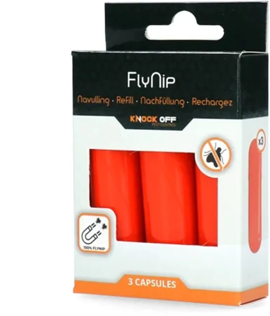 Knock Off FlyNip Refill – Navulling voor de FlyNip Vliegenval – Lokmiddel voor vliegen – Vliegenbestrijding – Trekt insecten en vliegen aan vanuit de wijde omtrek – Ideaal voor het weglokken van vliegen bij het terras