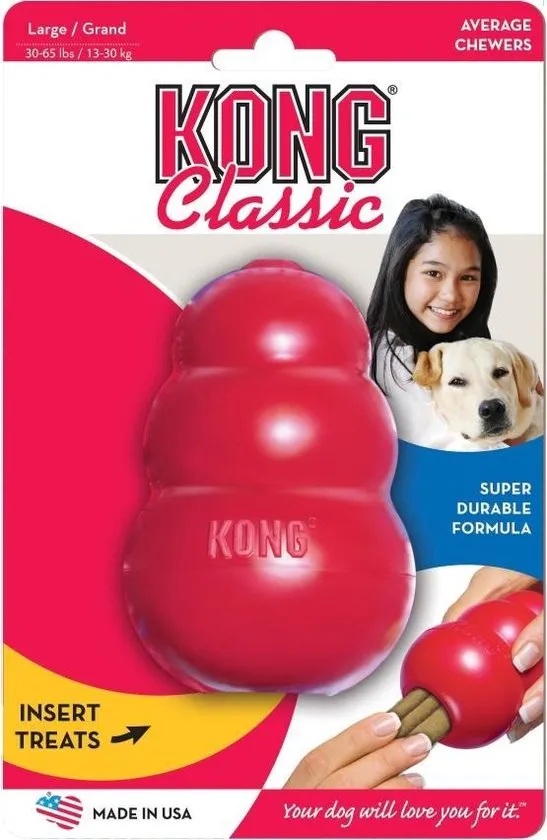 Kong Kauwbot - Hondenspeelgoed - Rood - L