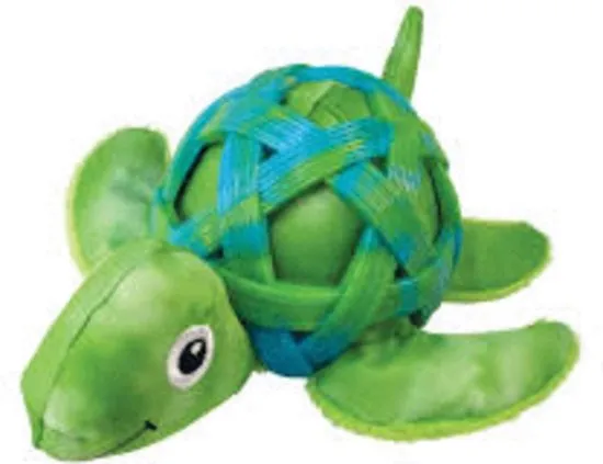 Kong Sea Shells Turtle - Hondenspeelgoed - Groen Medium/Large