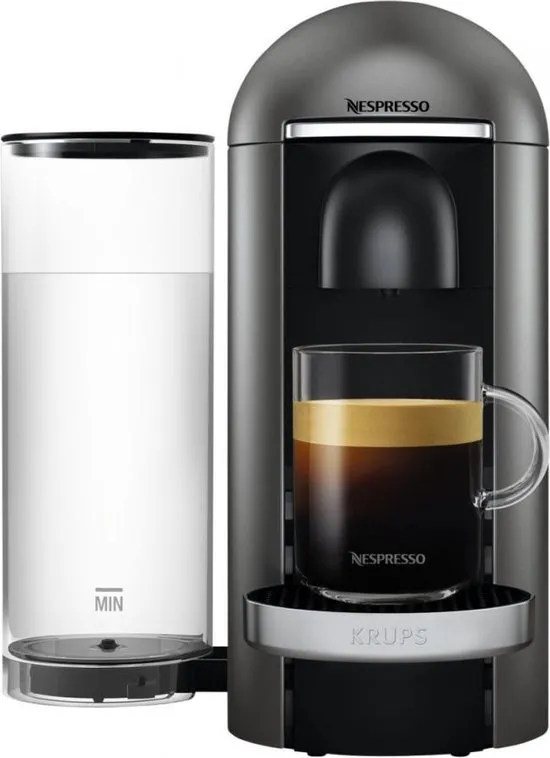 Krups Nespresso Vertuo + XN900T Deluxe - Koffiecupmachine - Titan