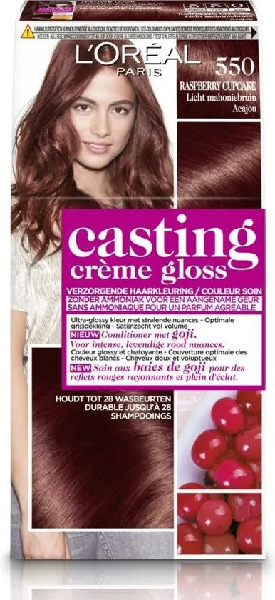 L'Oréal Paris Casting Crème Gloss Haarverf - 550 Licht Mahoniebruin