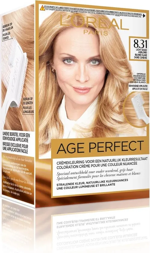 L'Oréal Paris Excellence Age Perfect 8.31 - Licht Goud Asblond - Haarverf