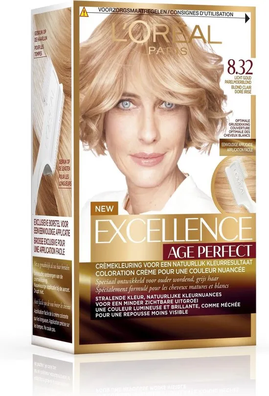 L'Oréal Paris Excellence Age Perfect 8.32 - Licht Goud Parelmoerblond - Haarverf