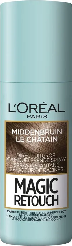 L'Oréal Paris Magic Retouch Uitgroei Camoufleerspray - 3 Middenbruin Haar