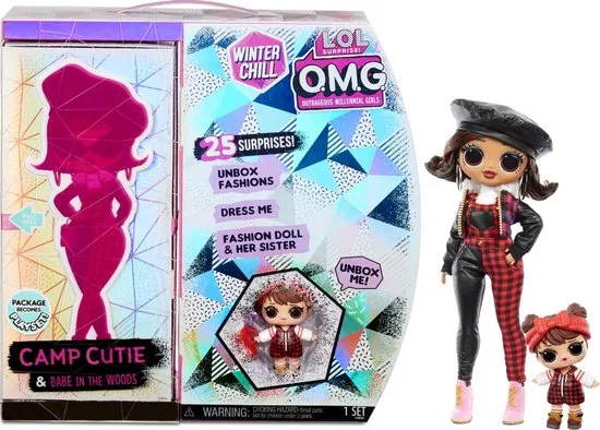 L.O.L. Surprise! OMG Winter Chill - Camp Cutie en Babe in the Woods - Modepop