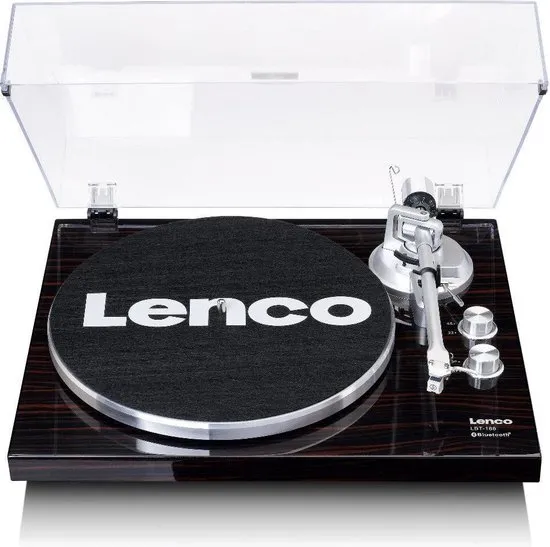 Lenco LBT-188 - Platenspeler met Bluetooth, vinyl naar digitaal -Zwart