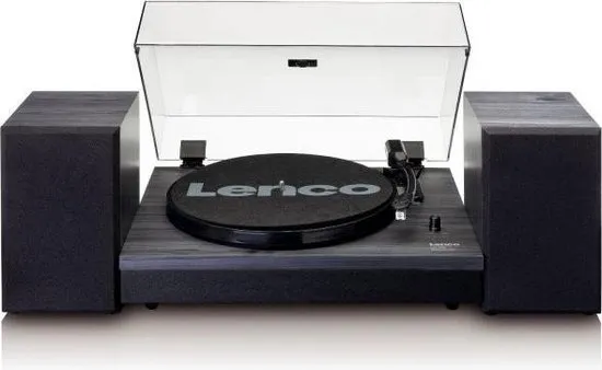 Lenco LS-300 - Platenspeler met twee speakers en Bluetooth - Zwart